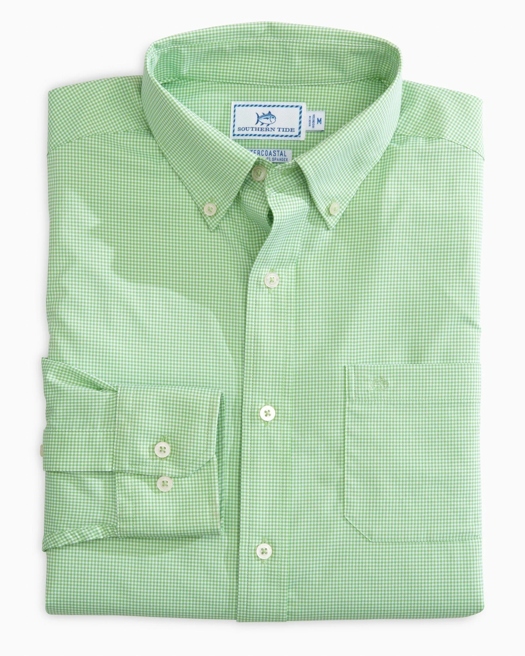 Micro Gingham Intercoastal Performance Sport Shirt