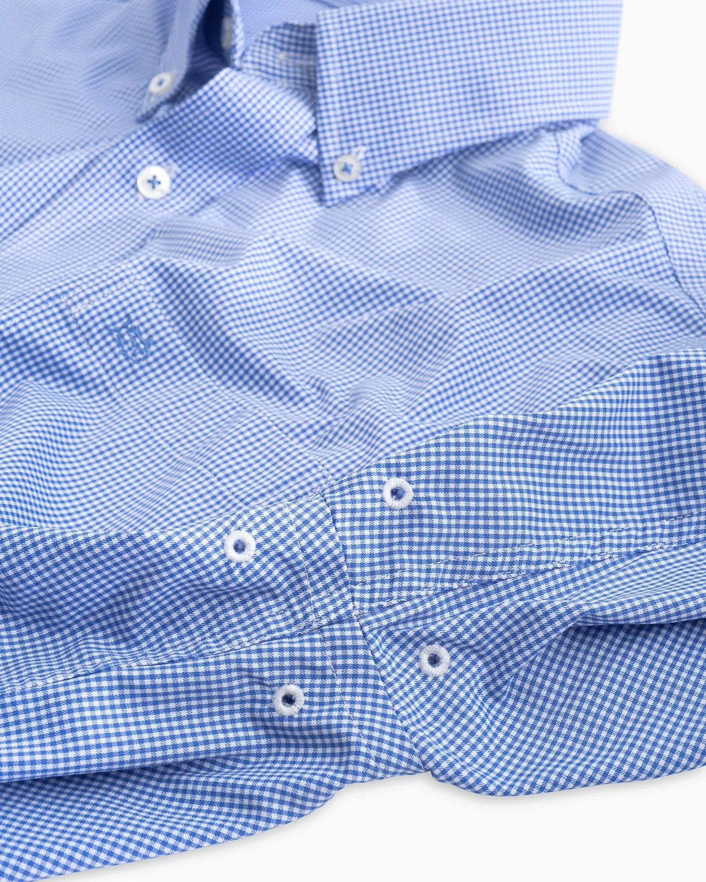 Micro Gingham Intercoastal Performance Sport Shirt