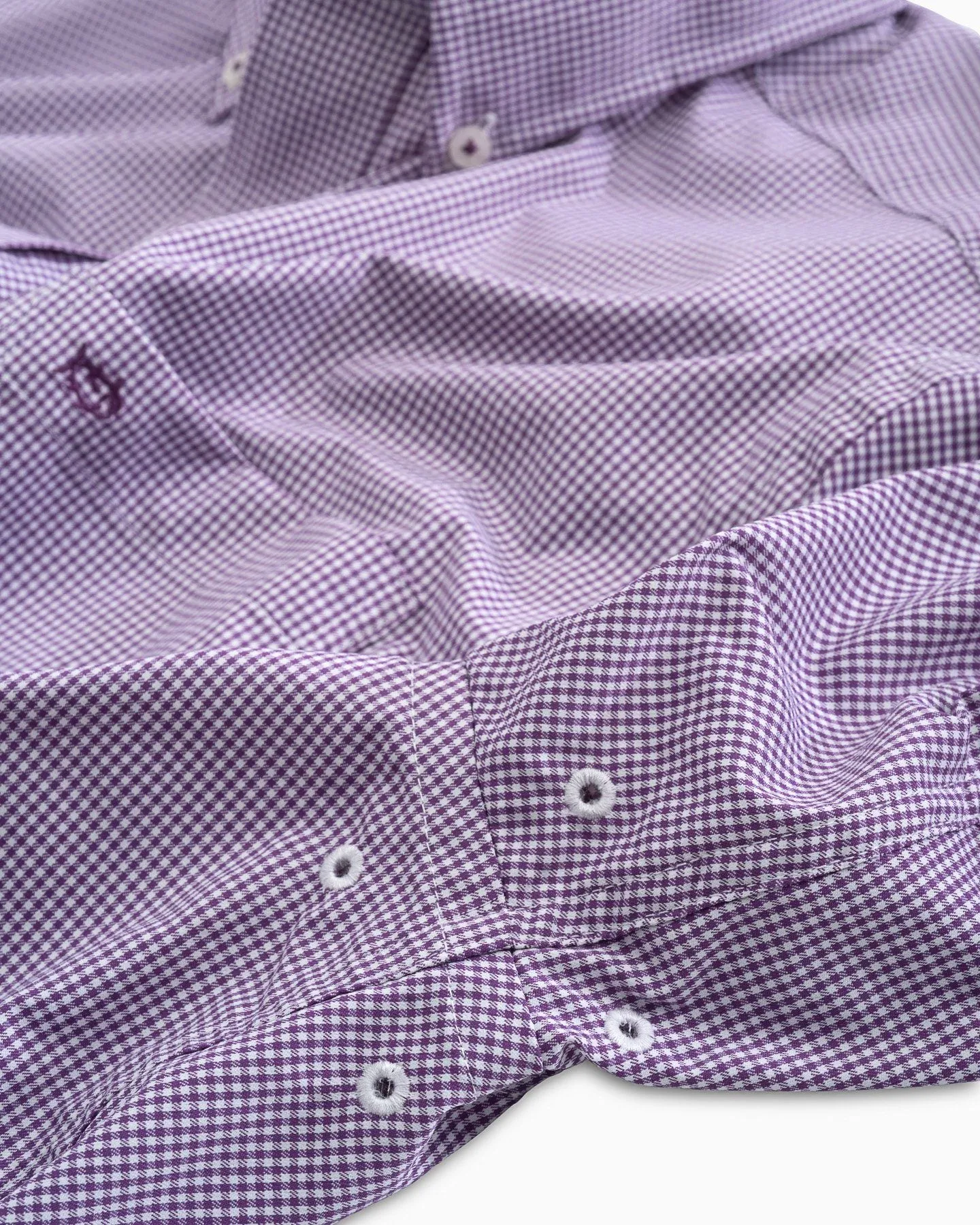 Micro Gingham Intercoastal Performance Sport Shirt