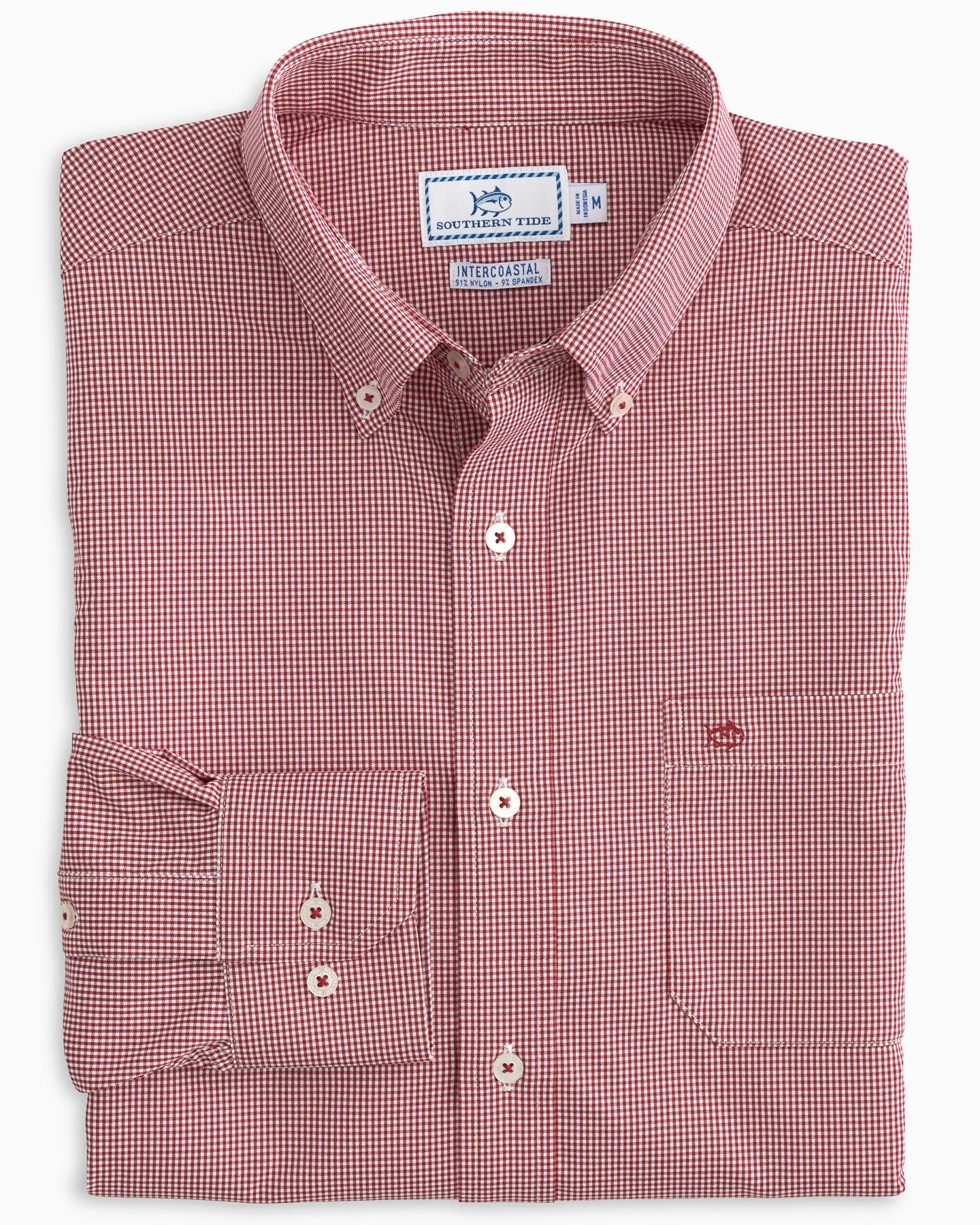 Micro Gingham Intercoastal Performance Sport Shirt