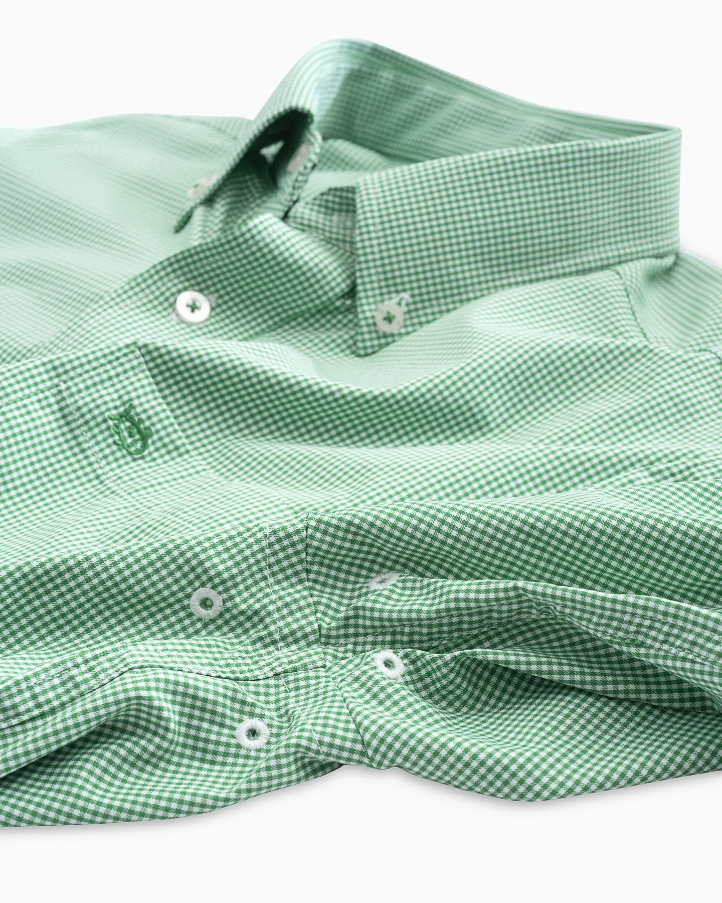 Micro Gingham Intercoastal Performance Sport Shirt