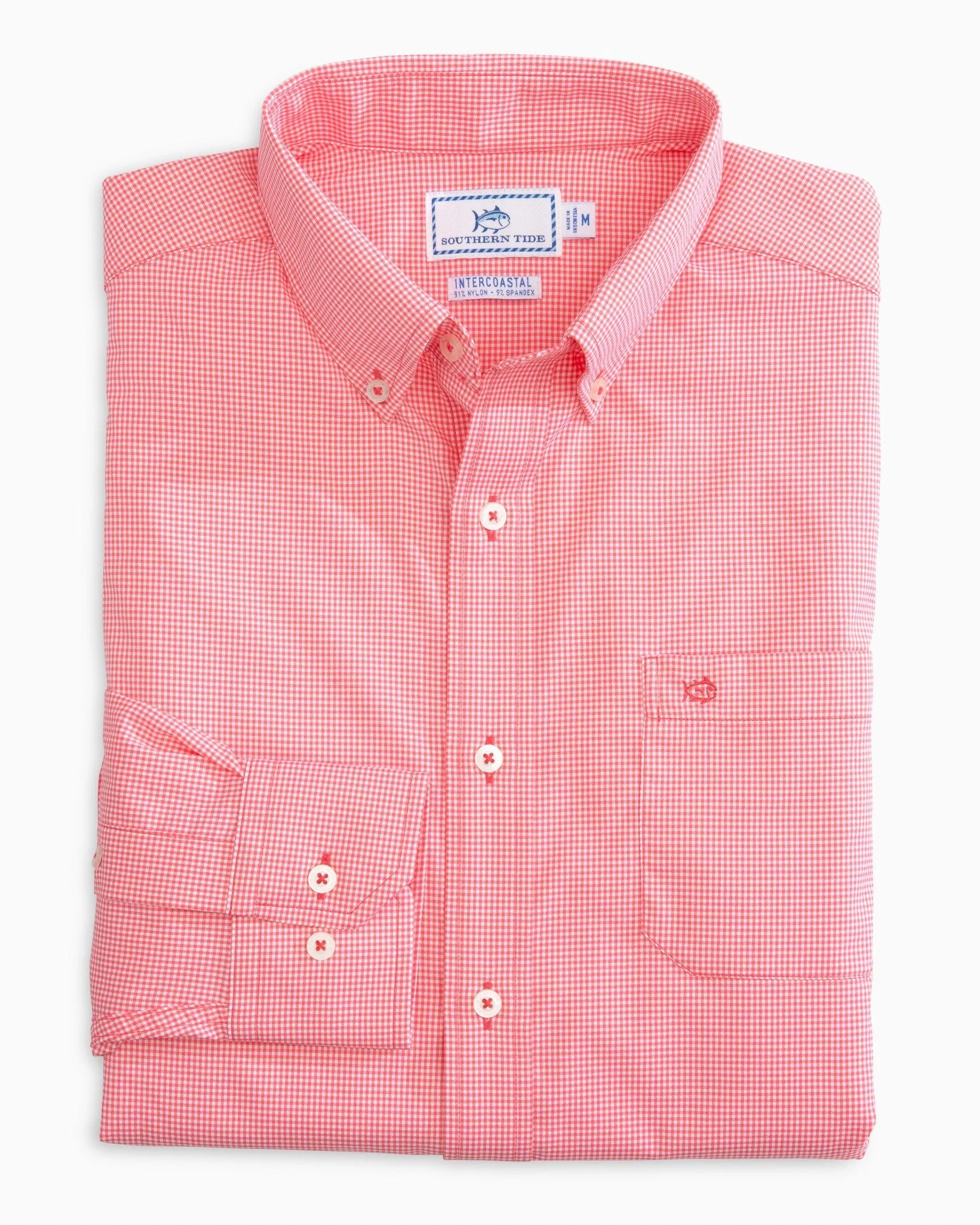 Micro Gingham Intercoastal Performance Sport Shirt