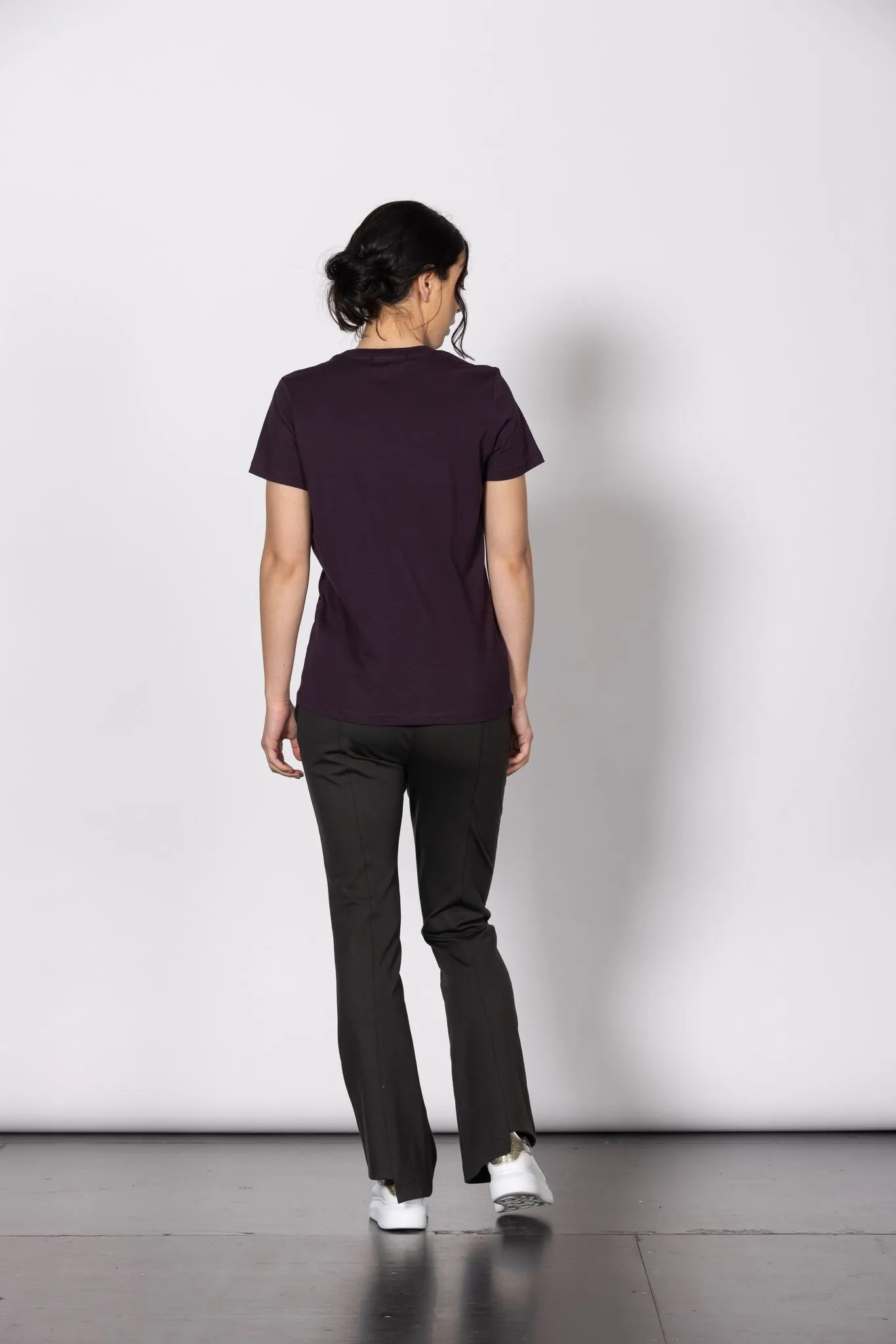 Motif Tee - Aubergine