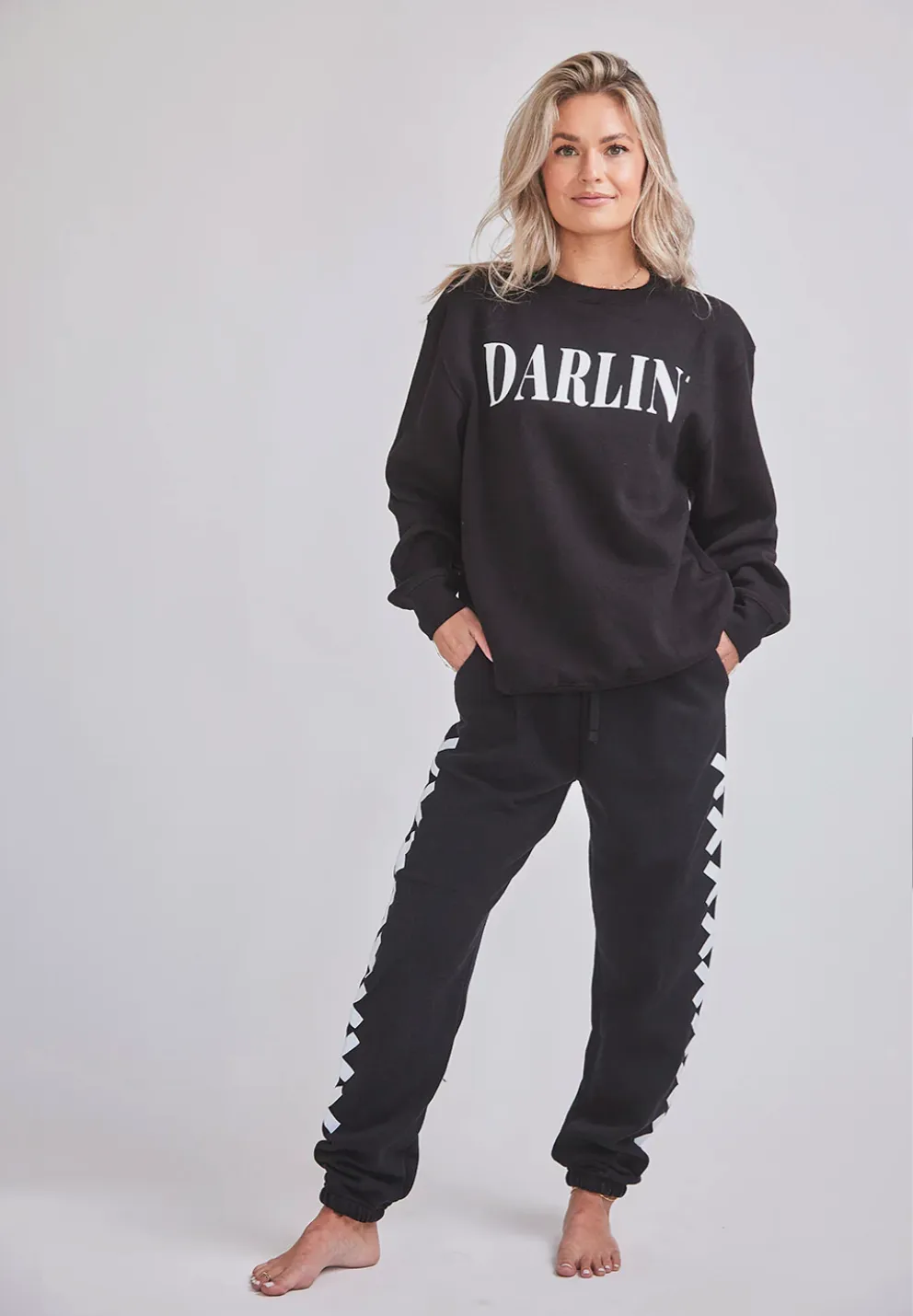 NEW!! Darlin Crewneck in Black by Darlin Brand