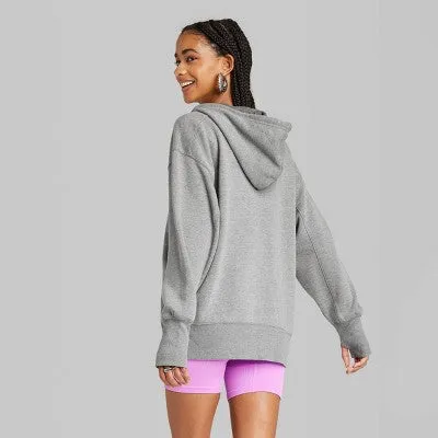 New - Women's Oversized Sweatshirt - Wild Fable Heather Gray L