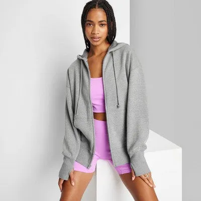 New - Women's Oversized Sweatshirt - Wild Fable Heather Gray L