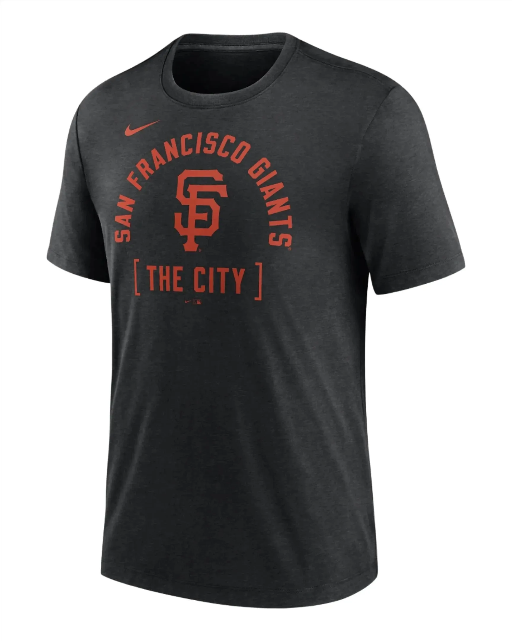 Nike San Francisco Giants Swing Big T-Shirts-Black Heather