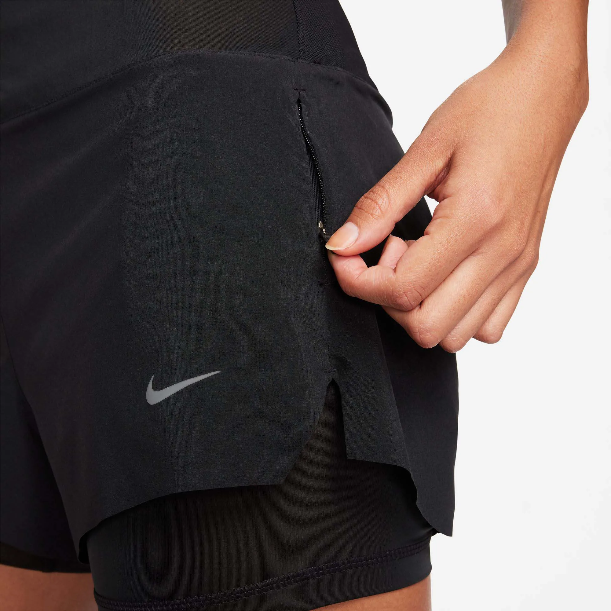 Nike | Women's Dri-FIT Swift Mid-Rise 3" 2-in-1 Running Shorts with Pockets