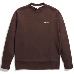 Norse Projects Arne Logo Sweat Heathland Brown