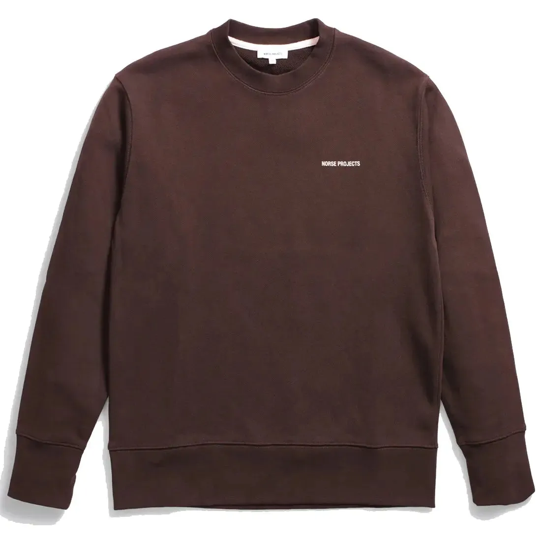 Norse Projects Arne Logo Sweat Heathland Brown