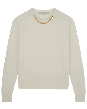 Off White Falabella Chain Knit Pullover