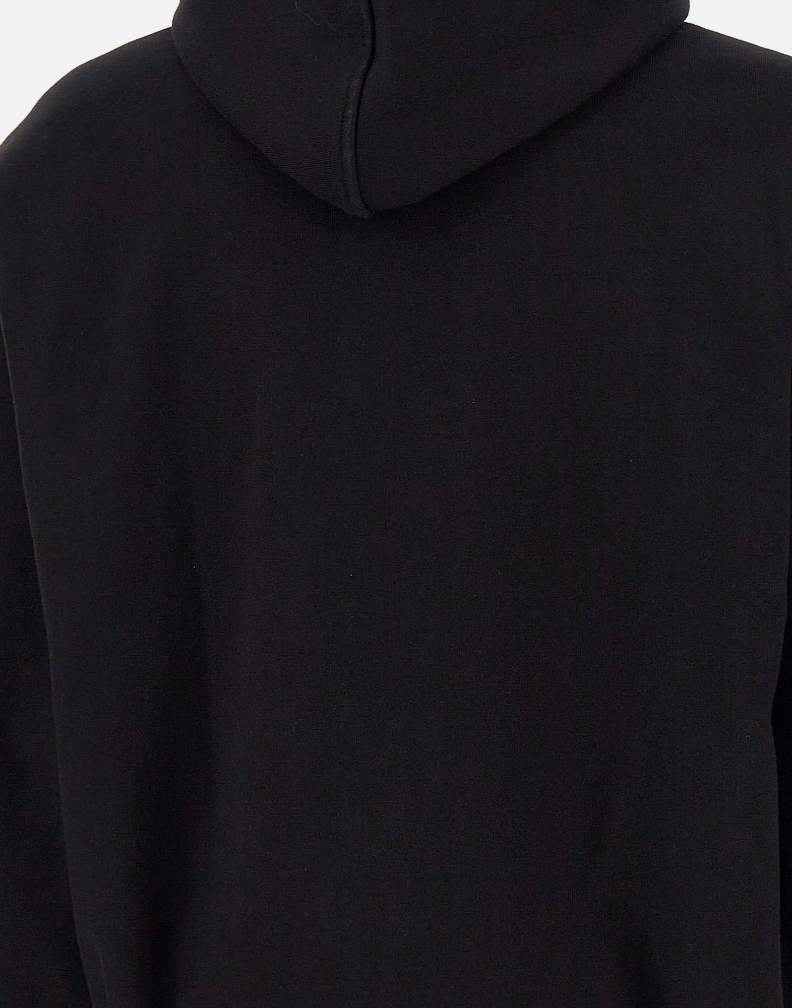 Outline Logo Cotton Sweatshirt in Black