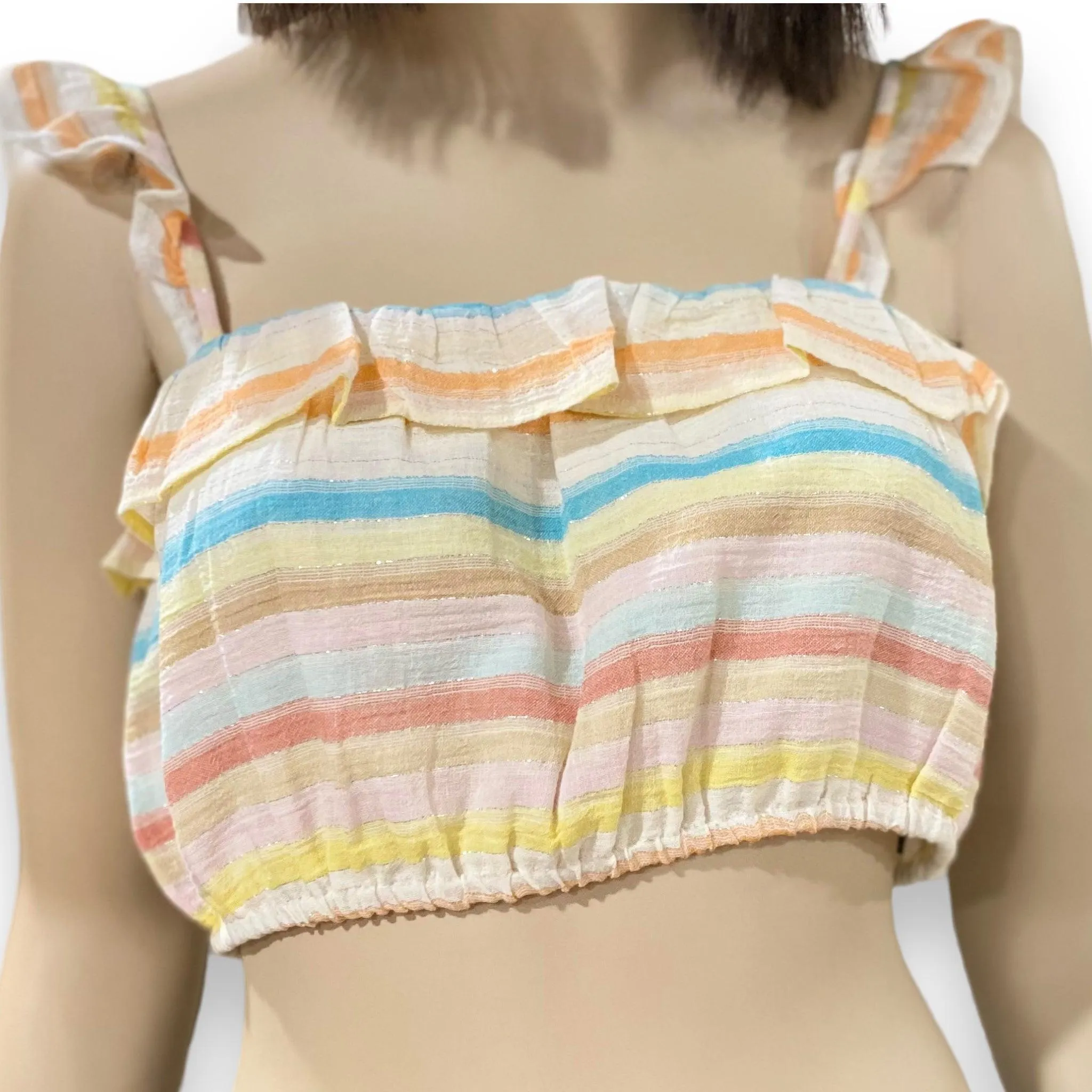 Pastel Frilly Crop Top