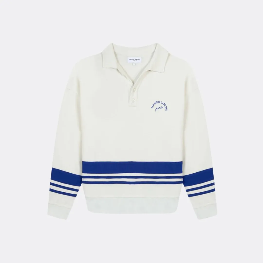 "Mini Manufacture" Sabotier Sweatshirt (Ivory Greek Blue)