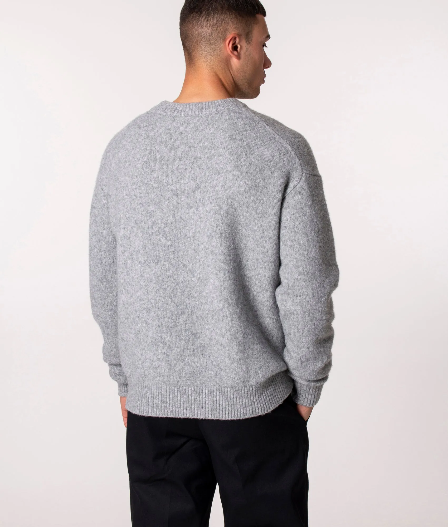 Relaxed Fit `Team` Knitted Jumper