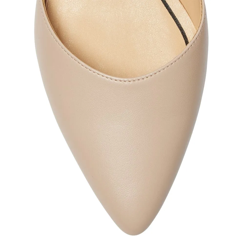 Renee Heel in Blush Leather