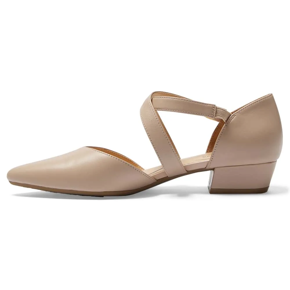 Renee Heel in Blush Leather