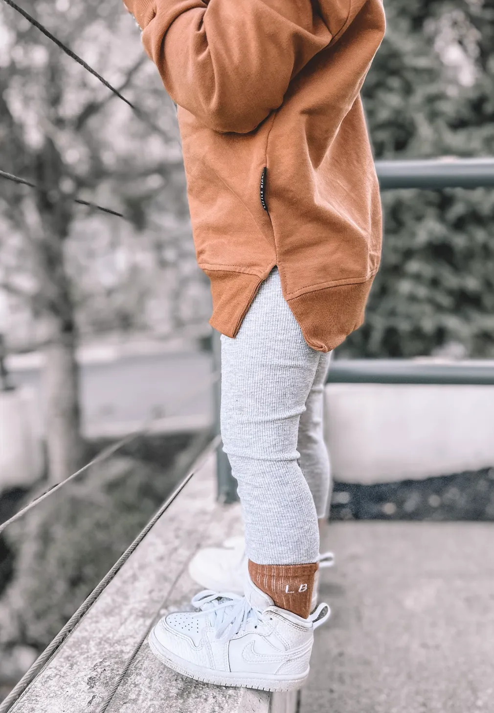 Ribbed Legging - Grey