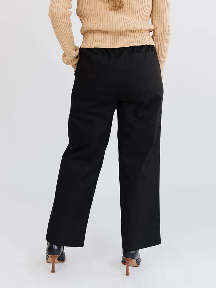 Rosie Pant - Black Denim