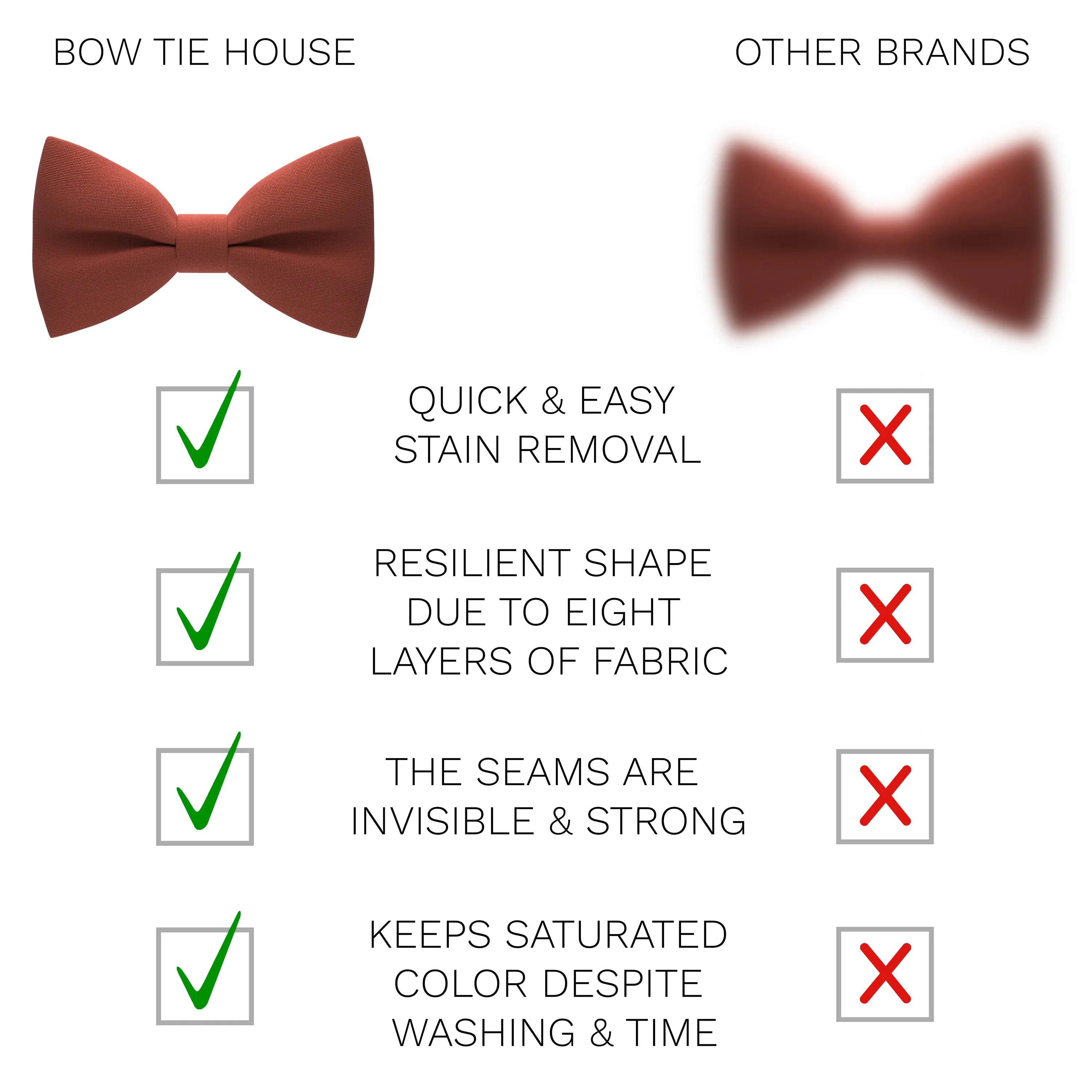 Rust Bow Tie