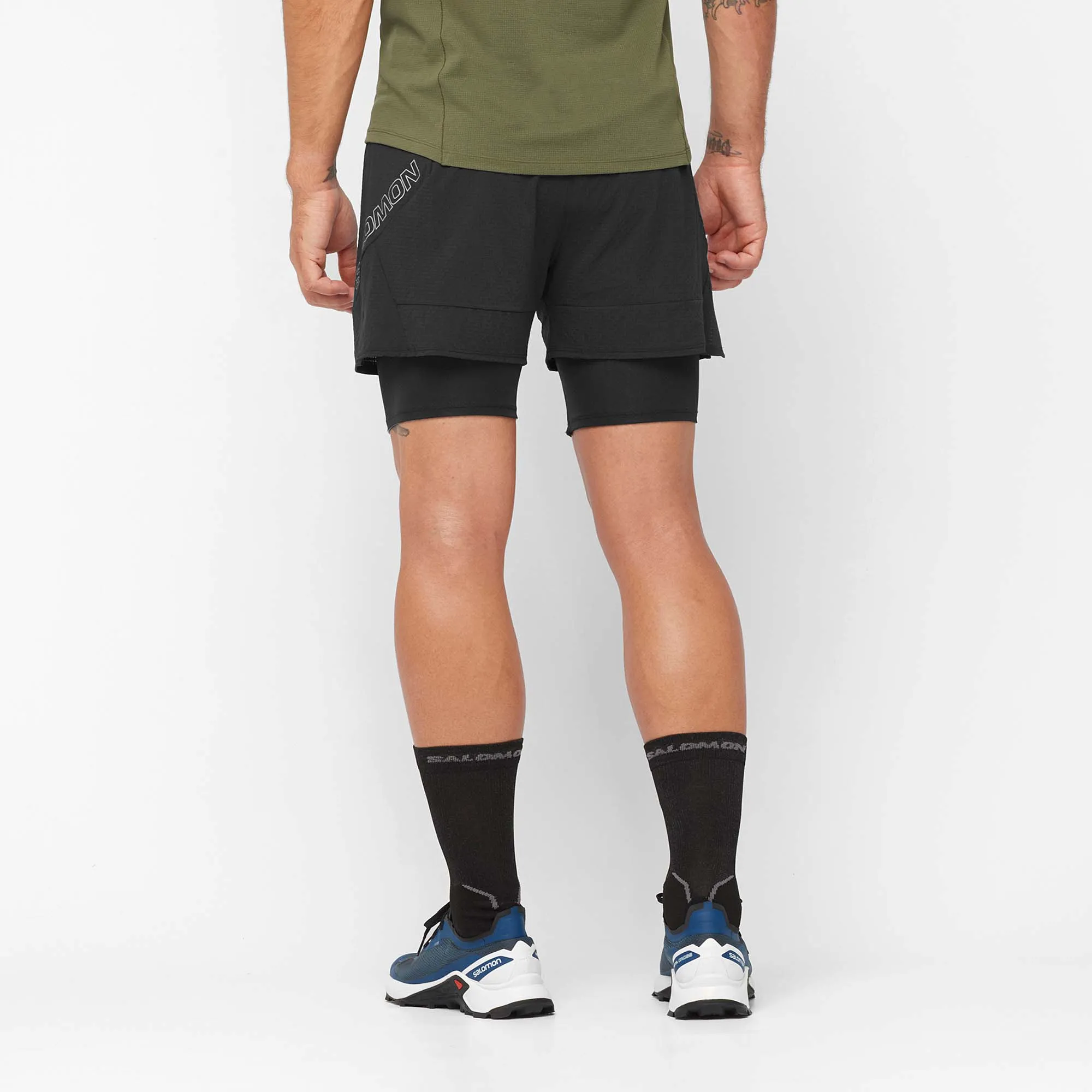 Salomon | Men's Sense Aero 2in1 Shorts - Deep Black