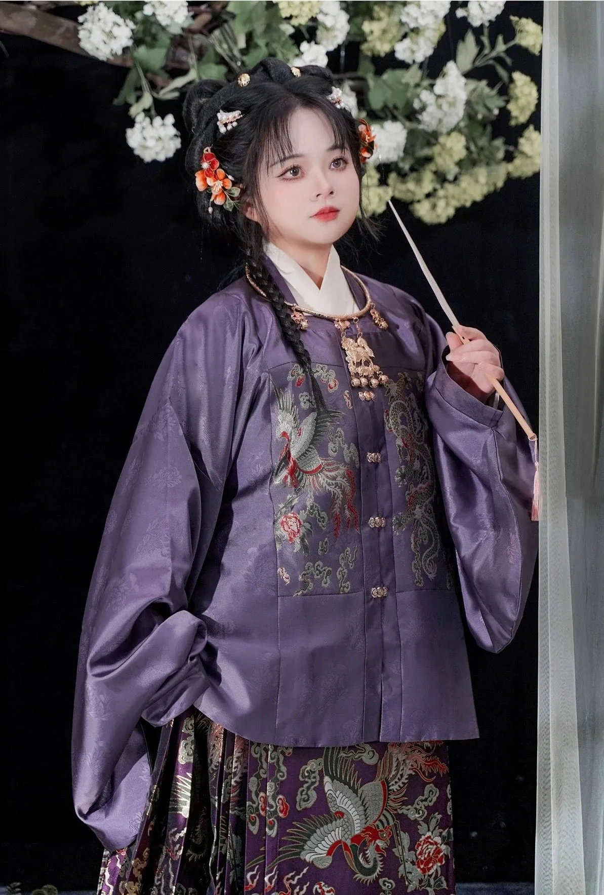 Silk Dreams 绸梦如愿 Ming Dynasty Plus Size Fanling Ao Jacket Mamian Skirt Aoqun Set