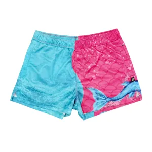 Sun Safe Footy Shorts - Mermaids