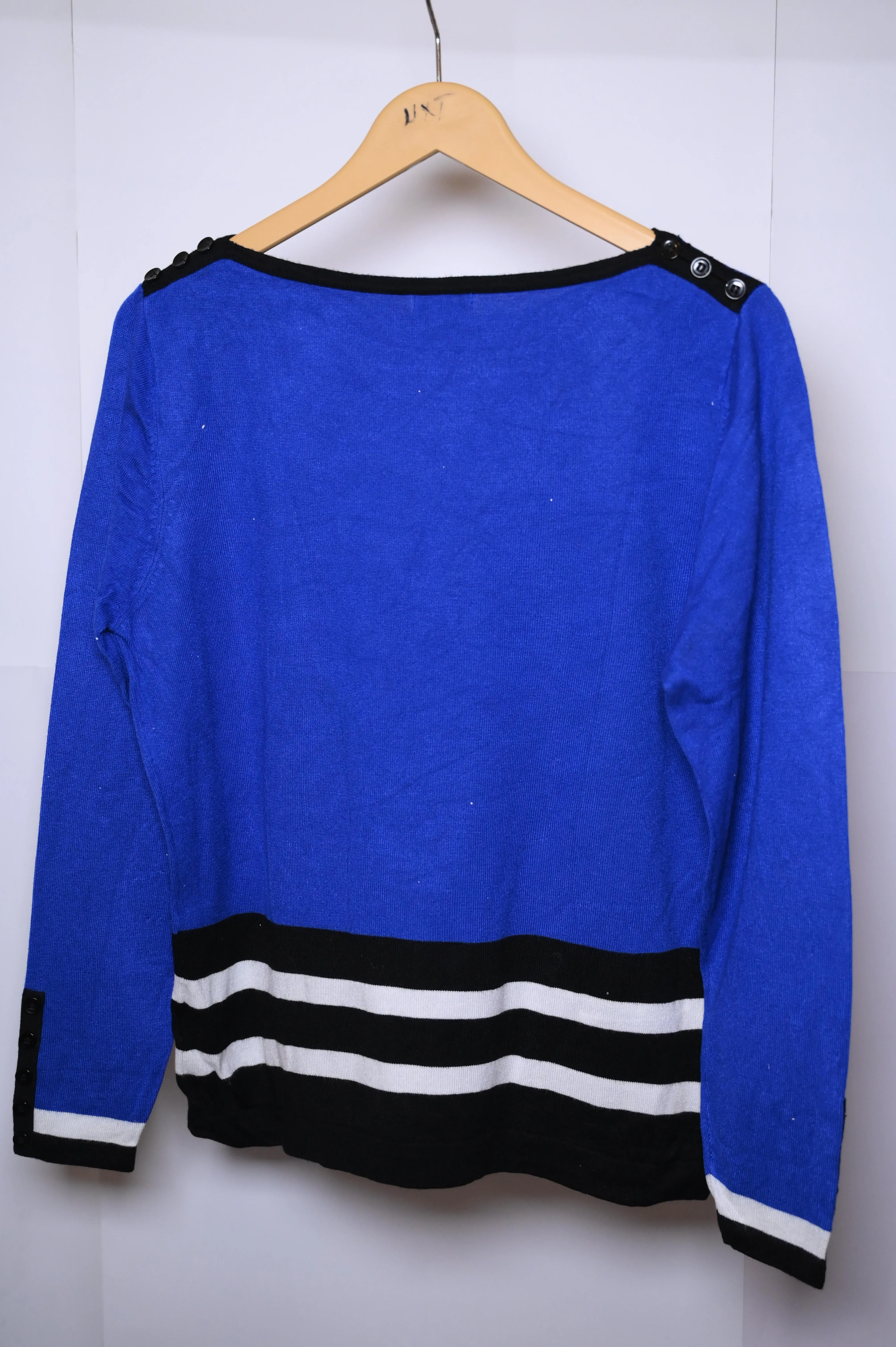 Text Blue Sweatshirt - Medium