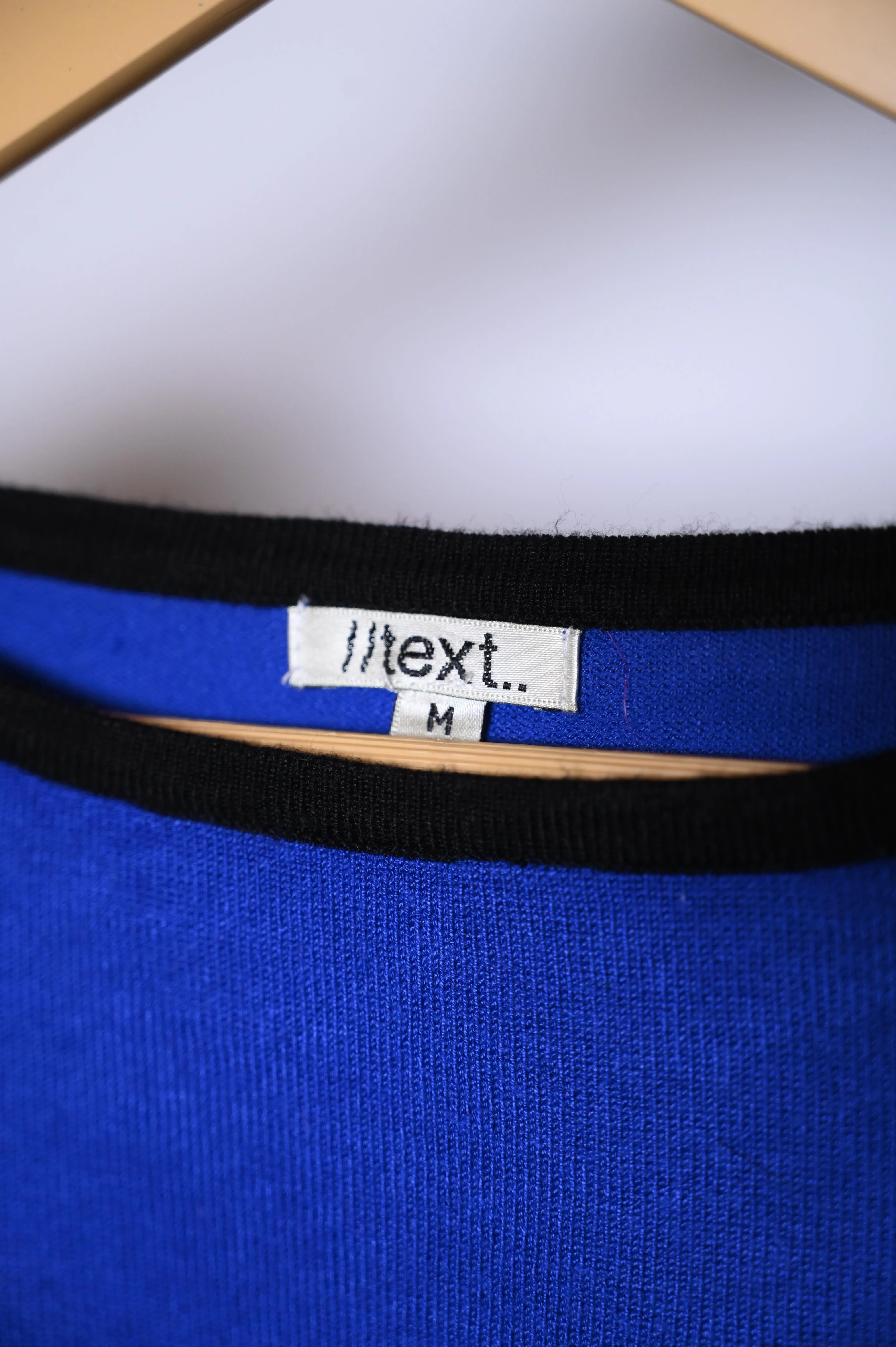 Text Blue Sweatshirt - Medium