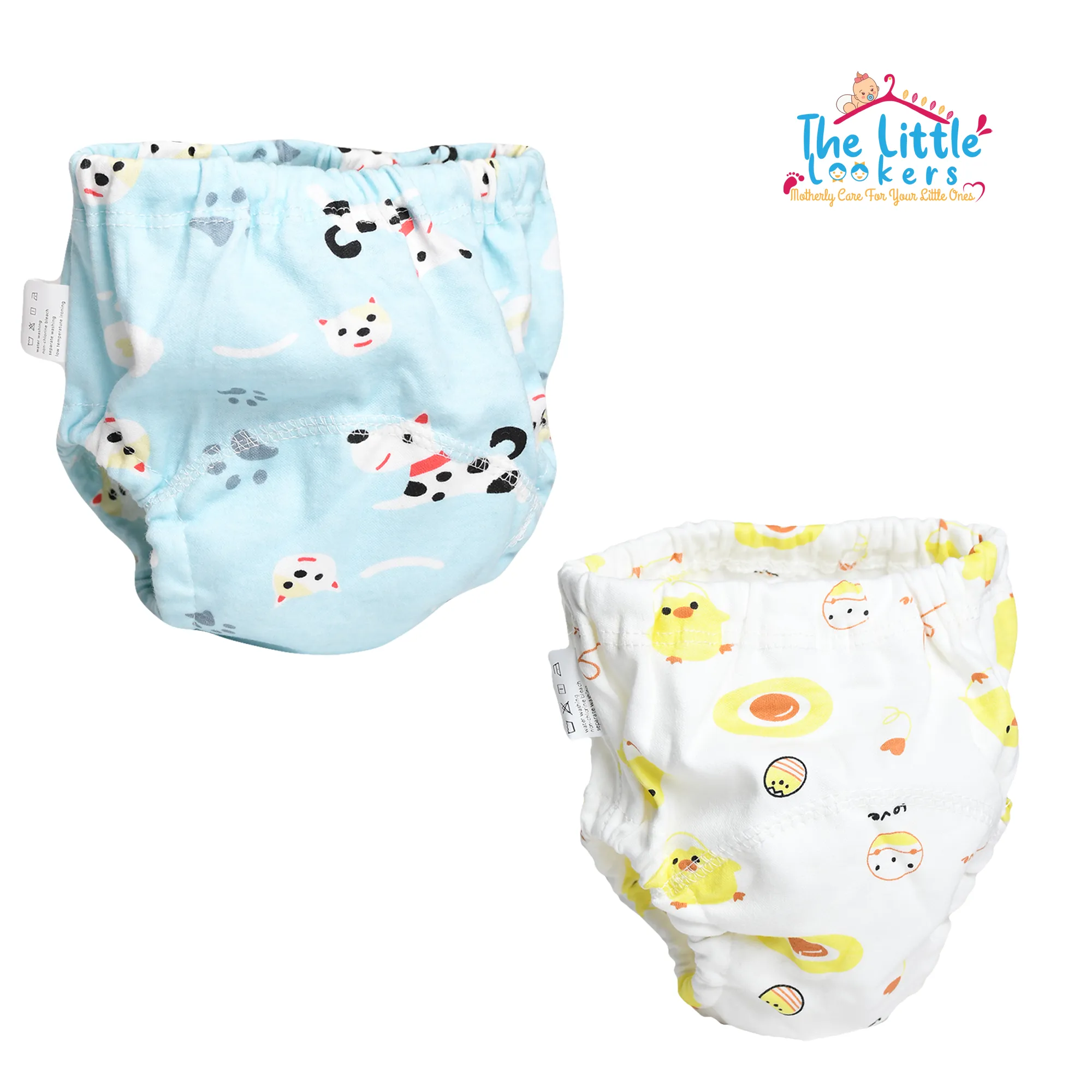 THE LITTLE LOOKERS Potty Training Pants for Babies I Reusable & Waterproof Pull up Underwear | Cloth Diaper for Babies (Pack of 2)