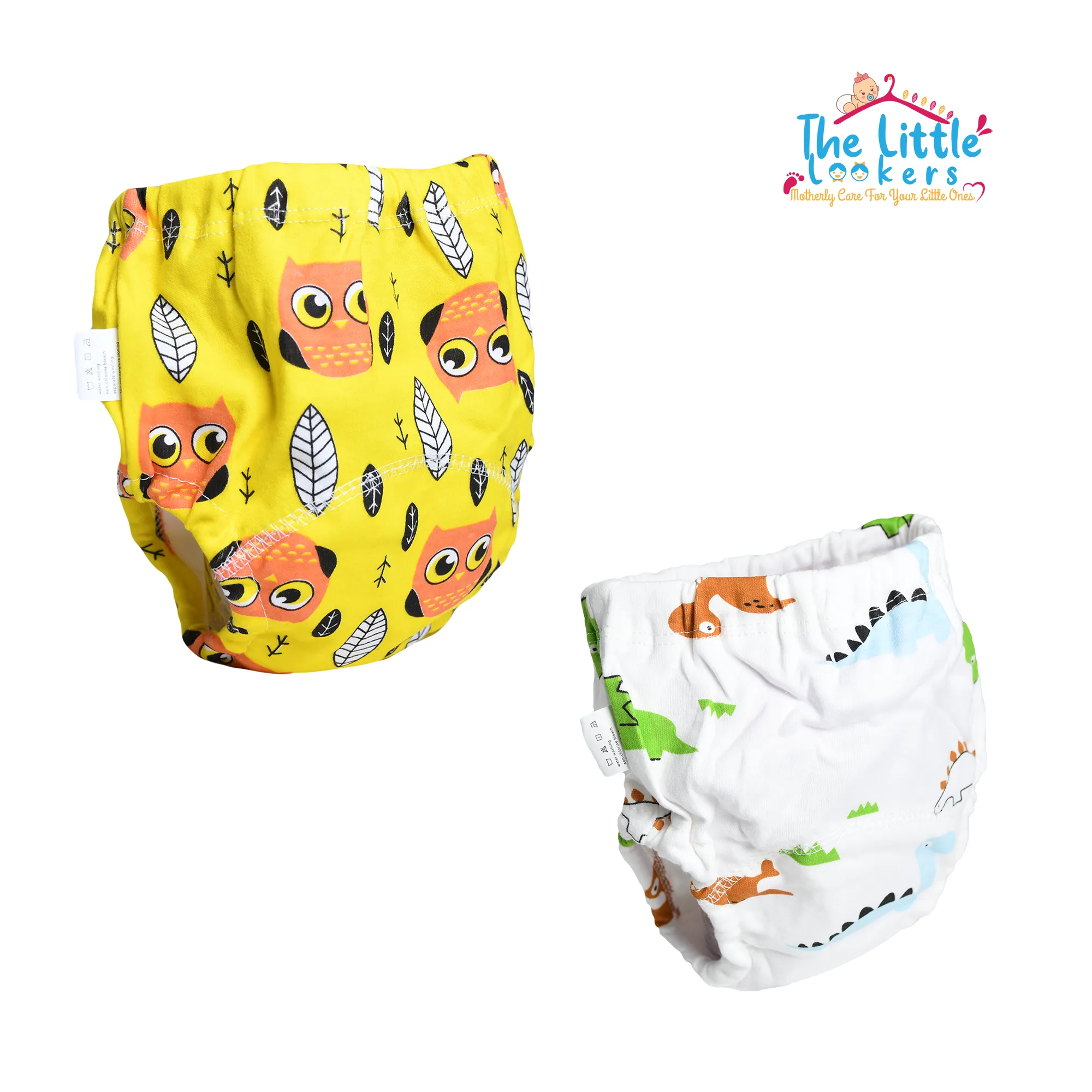 THE LITTLE LOOKERS Potty Training Pants for Babies I Reusable & Waterproof Pull up Underwear | Cloth Diaper for Babies (Pack of 2)