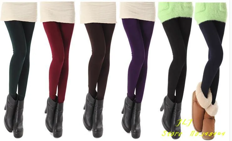 VenusFox Fashion Warm Velvet Cashmere Knitted Leggings