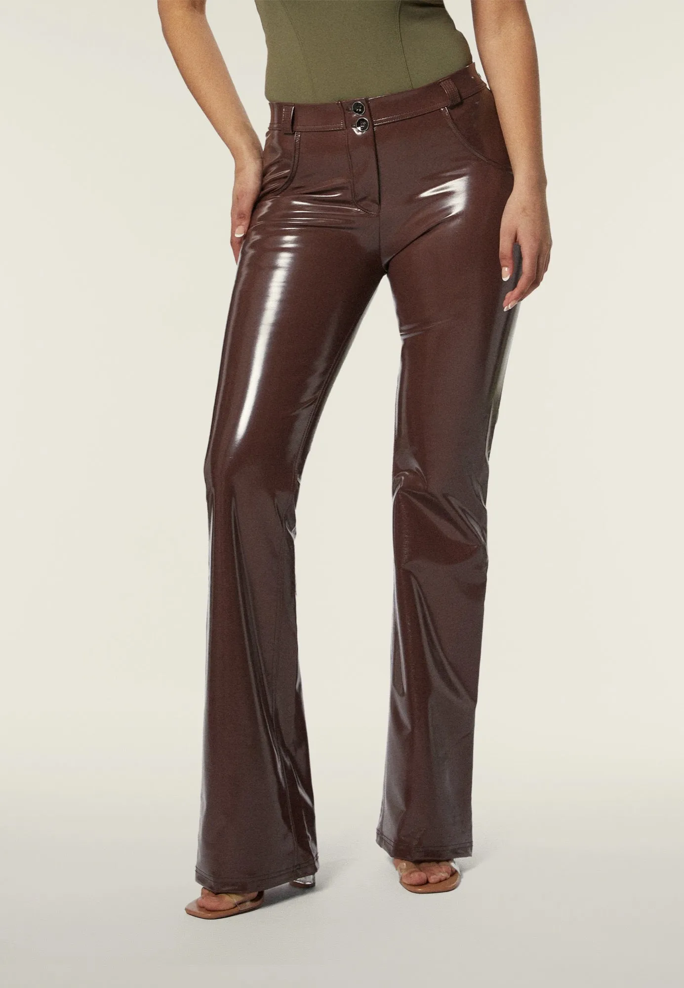 (WRUP11RF456- M39) WR.UP® Flared in Faux Latex ♥